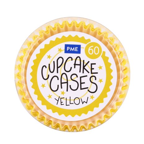 PME 60 yellow cupcake cases