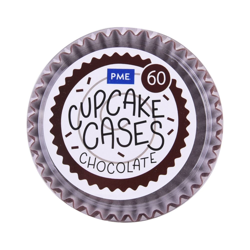 PME 60 bruine cupcakevormen PME 60 bruine cupcakevormen