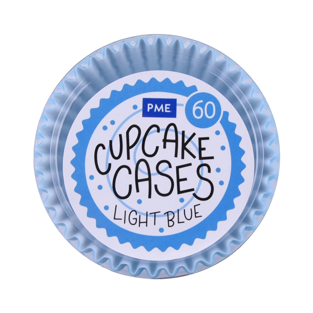 PME 60 lichtblauwe cupcakevormen PME 60 lichtblauwe cupcakevormen