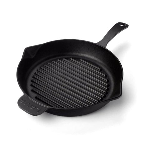 Lava Enkel geëmailleerde gietijzeren ronde grillpan 28cm