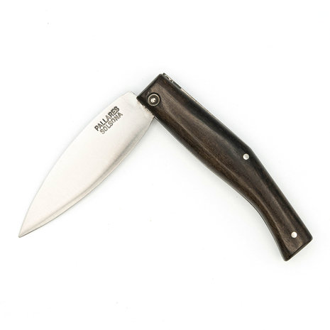 Pallares Solsona Busa carbonstalen 8cm klapmes ebbenhout Pallares Solsona Busa carbonstalen 8cm klapmes ebbenhout