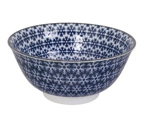 Tokyo Design Studio Blue/White Bowl 15x7cm 550ml