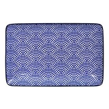 Tokyo Design Studio Bord Nippon Blue rechthoekig 21x13,5cm 15606