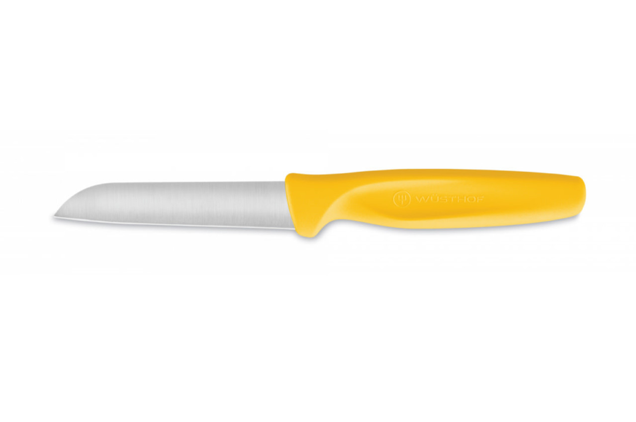 Wüsthof Create flat cut paring knife yellow
