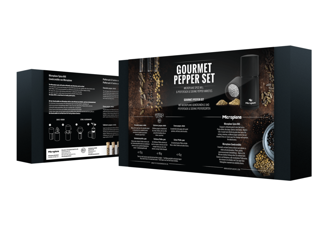 Microplane Spice grinder with 3 types of chili Microplane Spice grinder with 3 types of chili