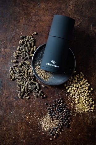 Microplane Specerijenmolen met 3 soorten peper