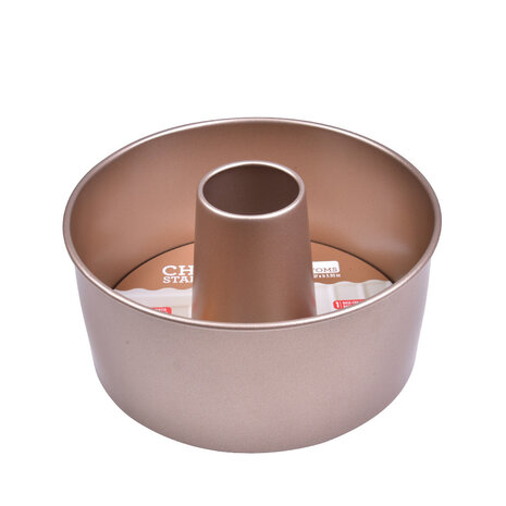 Decora Antiaanbak metalen chiffoncakevorm met dubbele bodem, ⌀20,5 x 10 cm