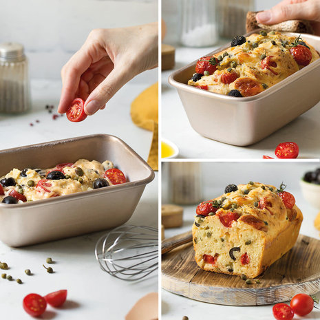 Decora GoldLine cakevorm 18x11x7cm met antikleeflaag /6