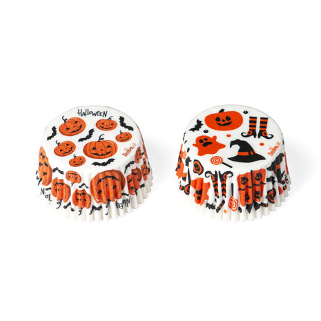 Decora Papieren bakvormpjes Halloween, ⌀50 x 32 mm, 36 stuks