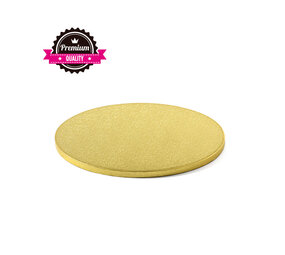 Decora Round cake drum, gold, ⌀34 cm Decora Round cake drum, gold, ⌀34 cm