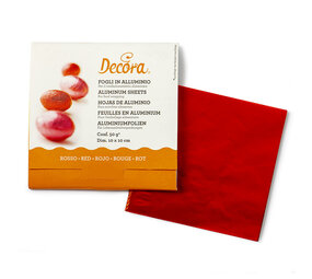 Decora Chocolate wrapping foil, red Decora Chocolate wrapping foil, red