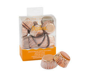 Decora Papieren bonbonvormpjes, rose gold, 180 stuks