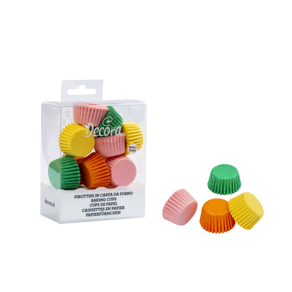 Decora Assorted paper bonbon cases, ⌀27 x 17 mm, 200 pieces