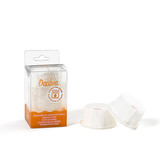 Decora 25 crinkled cake cups white