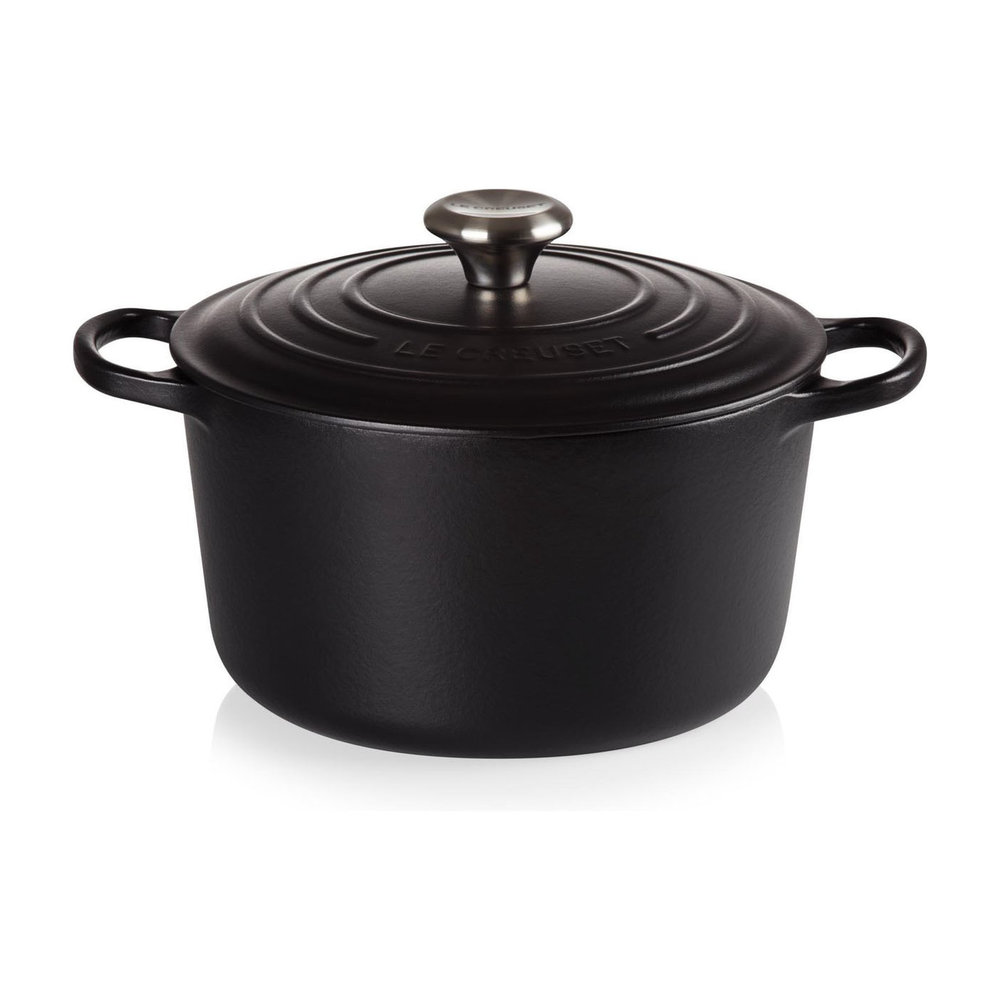 Le Creuset Braadpan 24cm hoog mat zwart