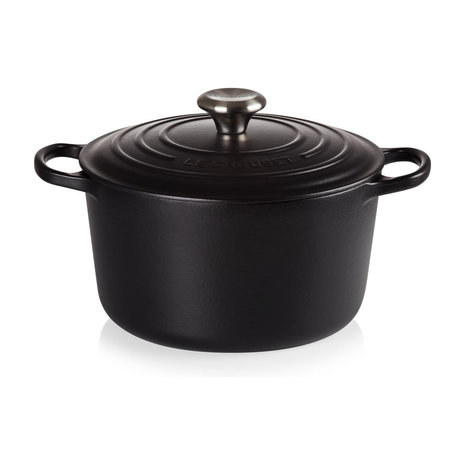 Le Creuset Deep cocotte 24cm black