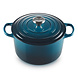 Le Creuset Braadpan 24cm hoog deep teal Le Creuset Braadpan 24cm hoog deep teal