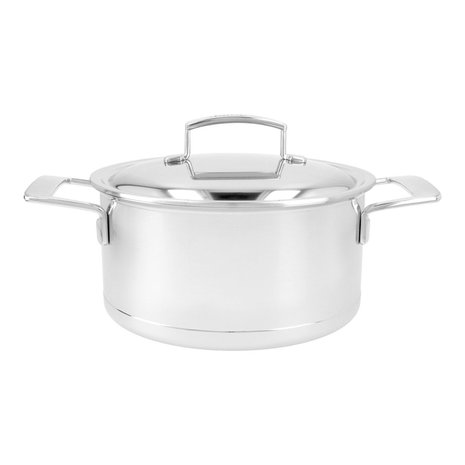 Demeyere Silver 7 kookpan met dubbelwandig deksel 22cm / 4L Demeyere Silver 7 kookpan met dubbelwandig deksel 22cm / 4L