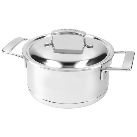 Demeyere Silver 7 kookpan met dubbelwandig deksel 20cm / 3L
