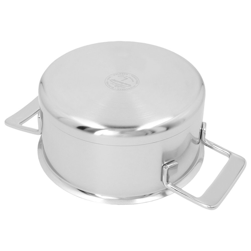 Demeyere Silver 7 kookpan met dubbelwandig deksel 16cm / 1,5L Demeyere Silver 7 kookpan met dubbelwandig deksel 16cm / 1,5L