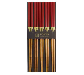 Tokyo Design Studio 5 sets of chopsticks terra cotta