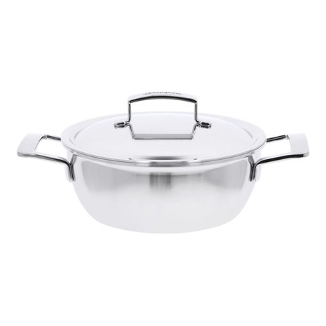 Demeyere Silver 7 conical Dutch oven / serving pan with double-walled lid 24cm / 3,25L Demeyere Silver 7 conical Dutch oven / serving pan with double-walled lid 24cm / 3,25L