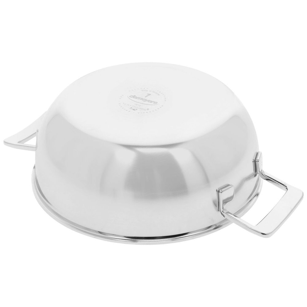 Demeyere Silver 7 conische sudderpan met dubbelwandig deksel 28cm / 4,8L Demeyere Silver 7 conische sudderpan met dubbelwandig deksel 28cm / 4,8L