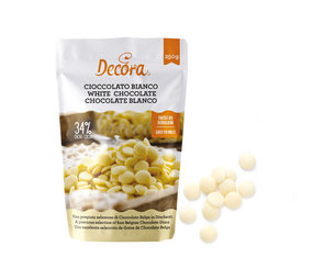 Decora Chocolade Callets Wit 250g Decora Chocolade Callets Wit 250g