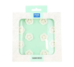 PME 10 eetbare suikerrozen 2,5cm PME 10 eetbare suikerrozen 2,5cm