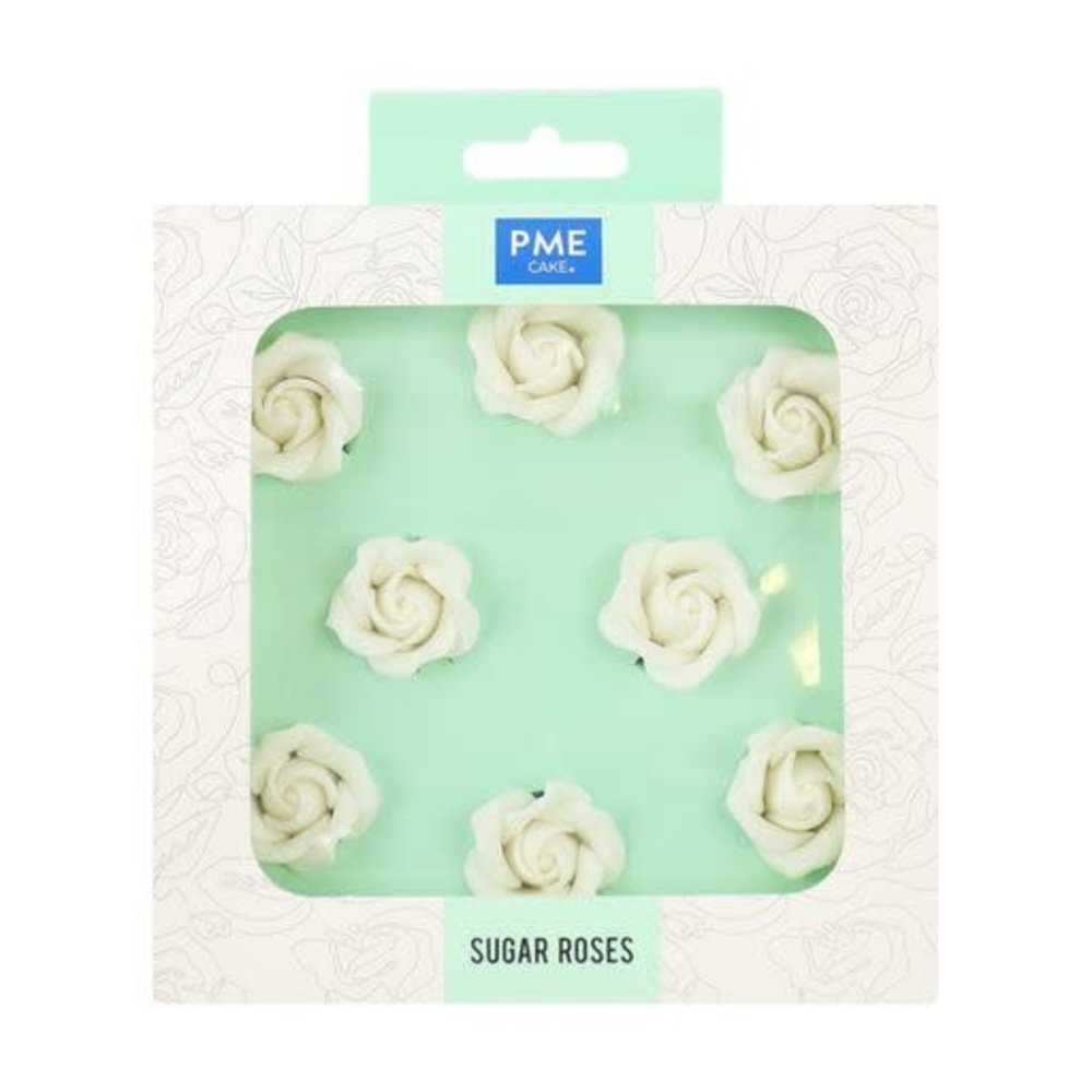 PME 8 edible sugar roses 3,2cm PME 8 edible sugar roses 3,2cm
