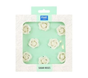 PME 8 edible sugar roses 3,2cm PME 8 edible sugar roses 3,2cm
