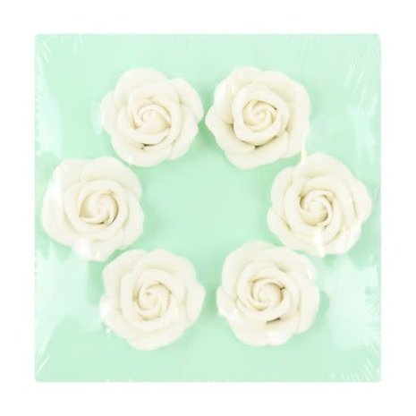 PME 6 edible sugar roses 4,5cm PME 6 edible sugar roses 4,5cm