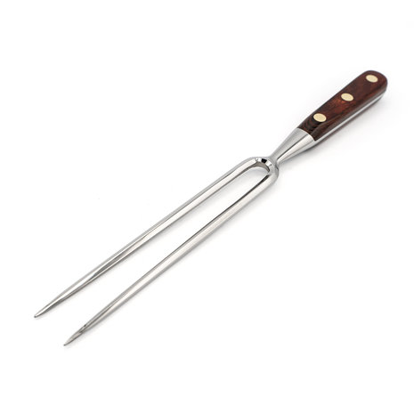 Sabatier ****Elephant Straight meat fork 17cm forged stainless steel / red pakkawood Sabatier ****Elephant Straight meat fork 17cm forged stainless steel / red pakkawood