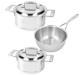 Demeyere 3-delige Silver 7 startset Demeyere 3-delige Silver 7 startset