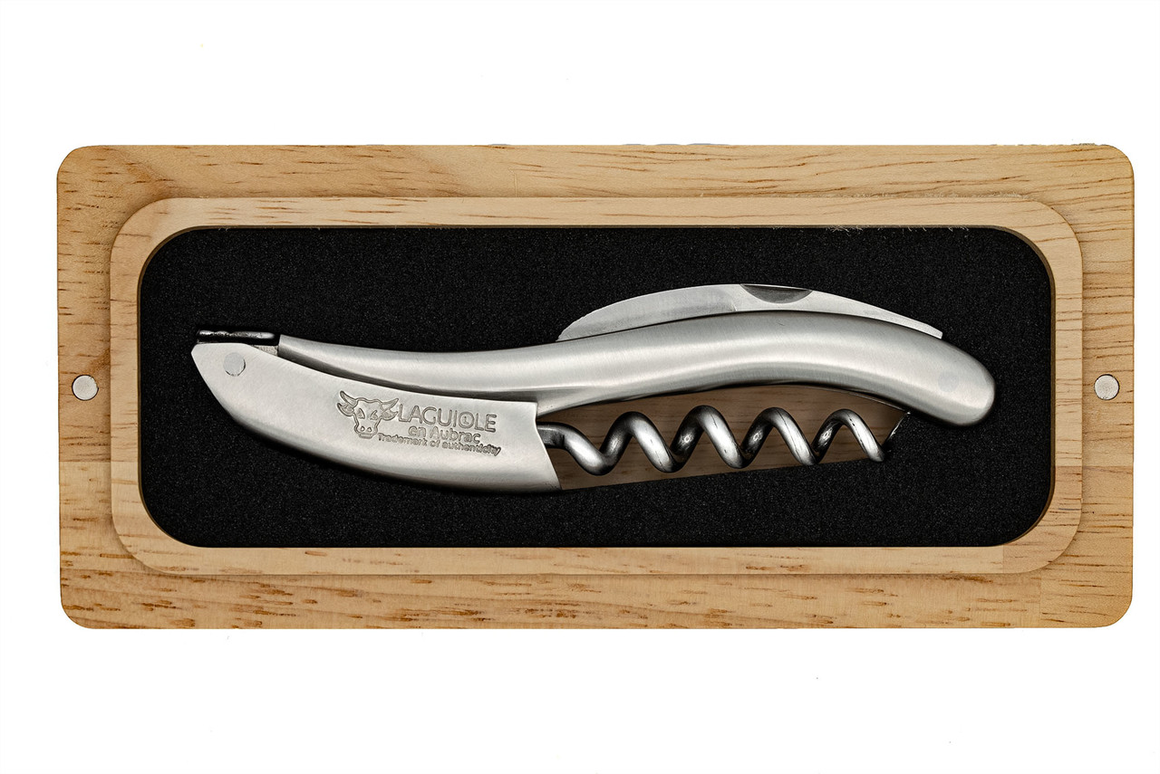 Laguiole en Aubrac Sommelier kelnersmes mat RVS Laguiole en Aubrac Sommelier kelnersmes mat RVS