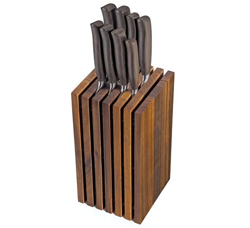 Zassenhaus Walnut knife block 13x13x26cm Zassenhaus Walnut knife block 13x13x26cm