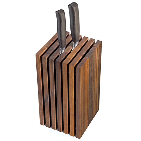 Zassenhaus Walnut knife block 13x13x26cm Zassenhaus Walnut knife block 13x13x26cm