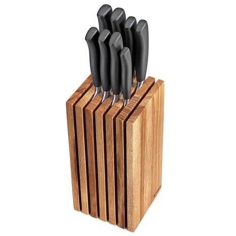 Zassenhaus Messenblok eiken 13x13x26cm Zassenhaus Messenblok eiken 13x13x26cm