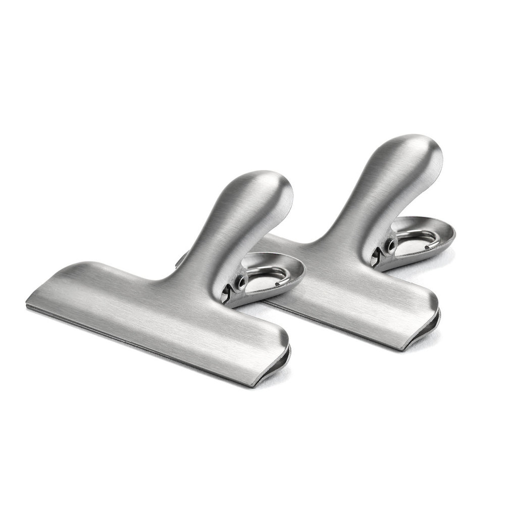 Weis 2 stainless steel bag clips 7,5cm Weis 2 stainless steel bag clips 7,5cm