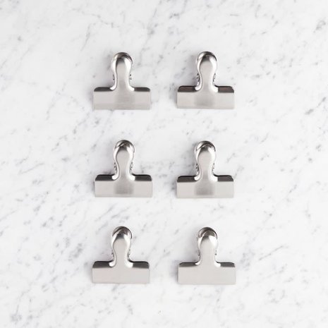4 stainless steel bag clips 4cm
