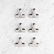 RVS afsluitklemmen 4cm, 6 stuks RVS afsluitklemmen 4cm, 6 stuks