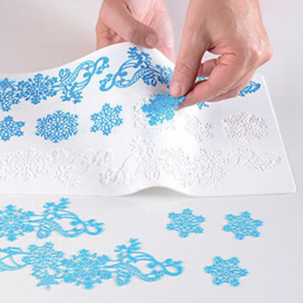 Silikomart Sugar lace silicone mat - Snowflakes