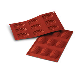 Silikomart Silicone mold 9 x madeleine 6,8cm