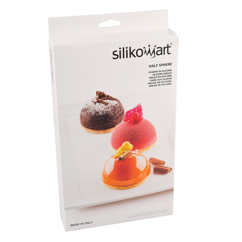 Silikomart Siliconen vorm 6 x halve bol 7cm