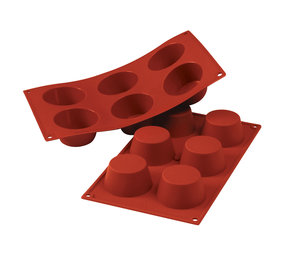 Silikomart Siliconen vorm 6 x muffin 6,9cm