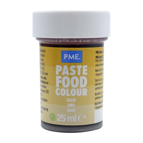 PME Food coloring gel 25g "Gold" PME Food coloring gel 25g "Gold"