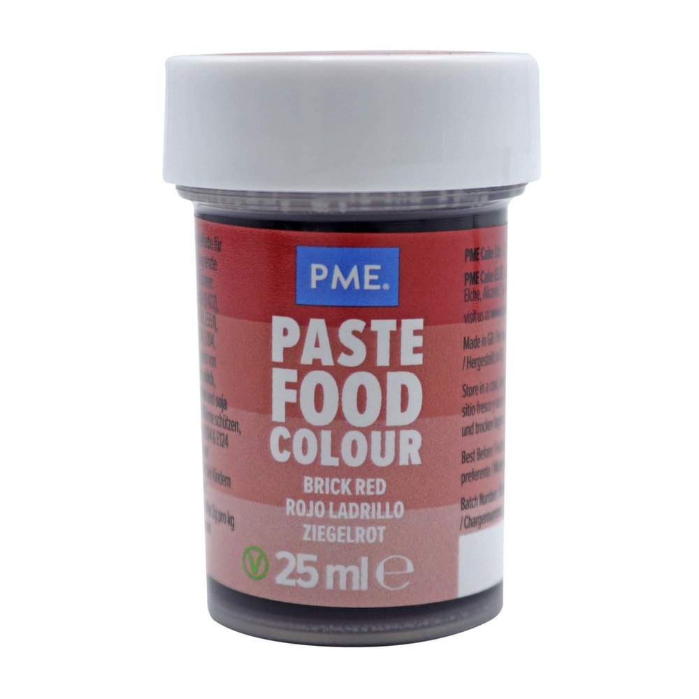 PME Food coloring gel 25g "Brick Red" PME Food coloring gel 25g "Brick Red"
