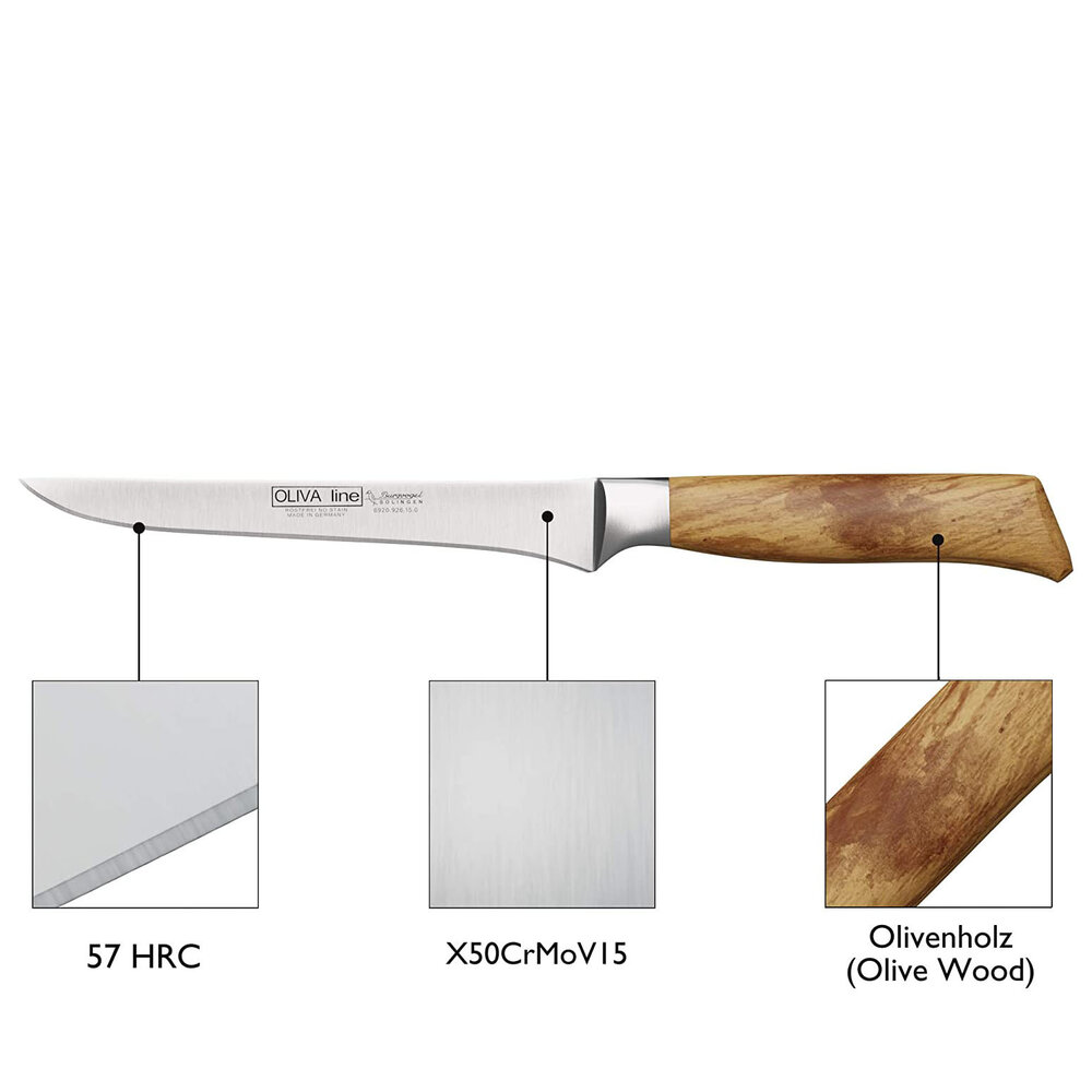 Burgvogel Oliva Line boning knife 15cm Burgvogel Oliva Line boning knife 15cm