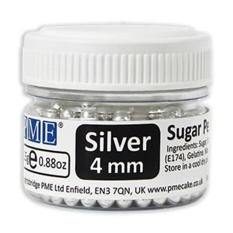 PME Silver pearls 4mm 25g PME Silver pearls 4mm 25g