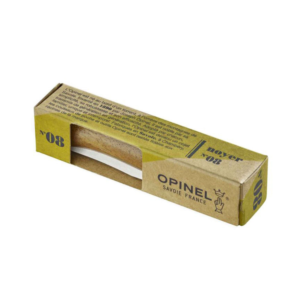 Opinel Luxury Range pocket knife No. 8 stainless steel / walnut
